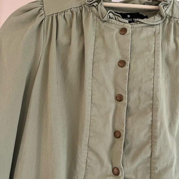 Pomander place green long sleeve dress - Picture 2 of 5